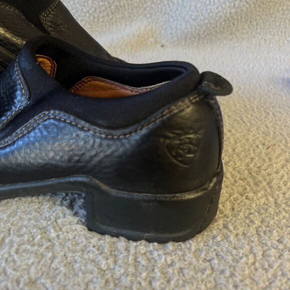 Ariat Clog Loafers Womens 7.5B Leather Slip On Round Toe Black 95901 - Picture 2 of 9
